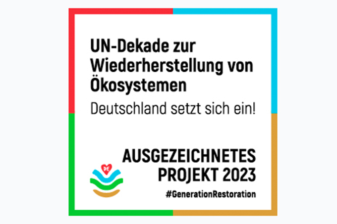 Logo Auszeichnung als UN Dekade-Projekt